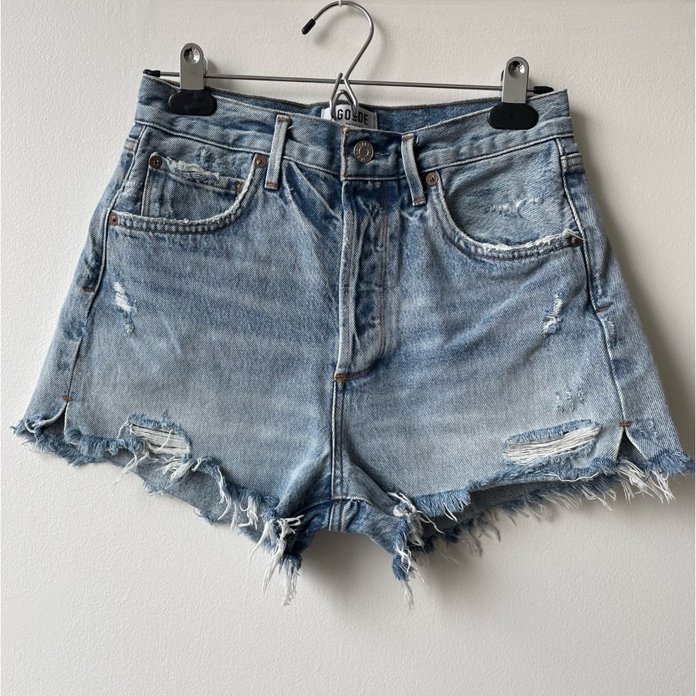 AGOLDE Denim Jaden Cut Off Shorts, Size 26